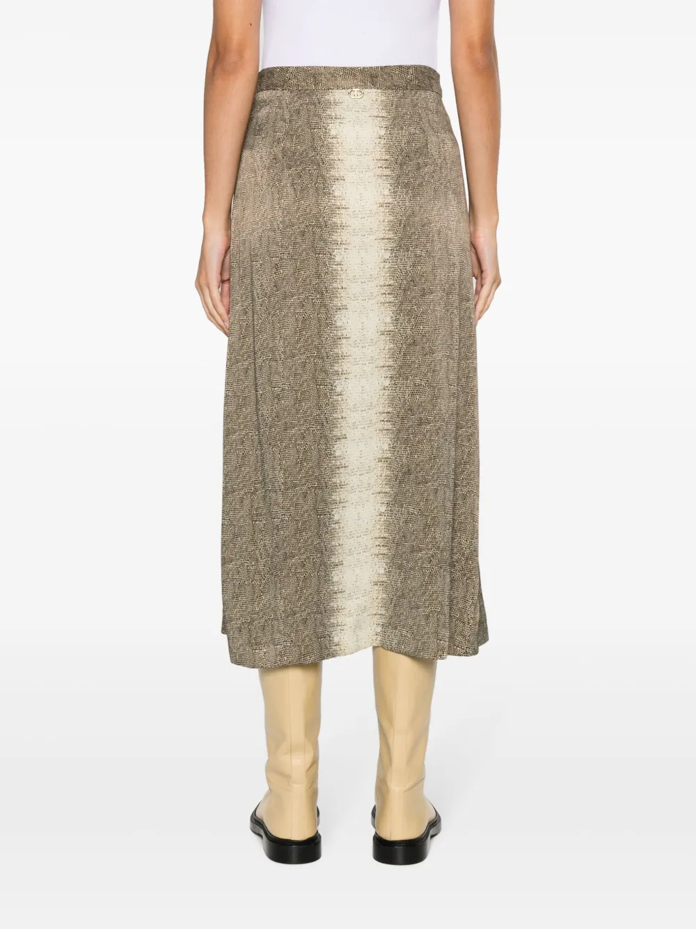 TWINSET Metallic rok Groen