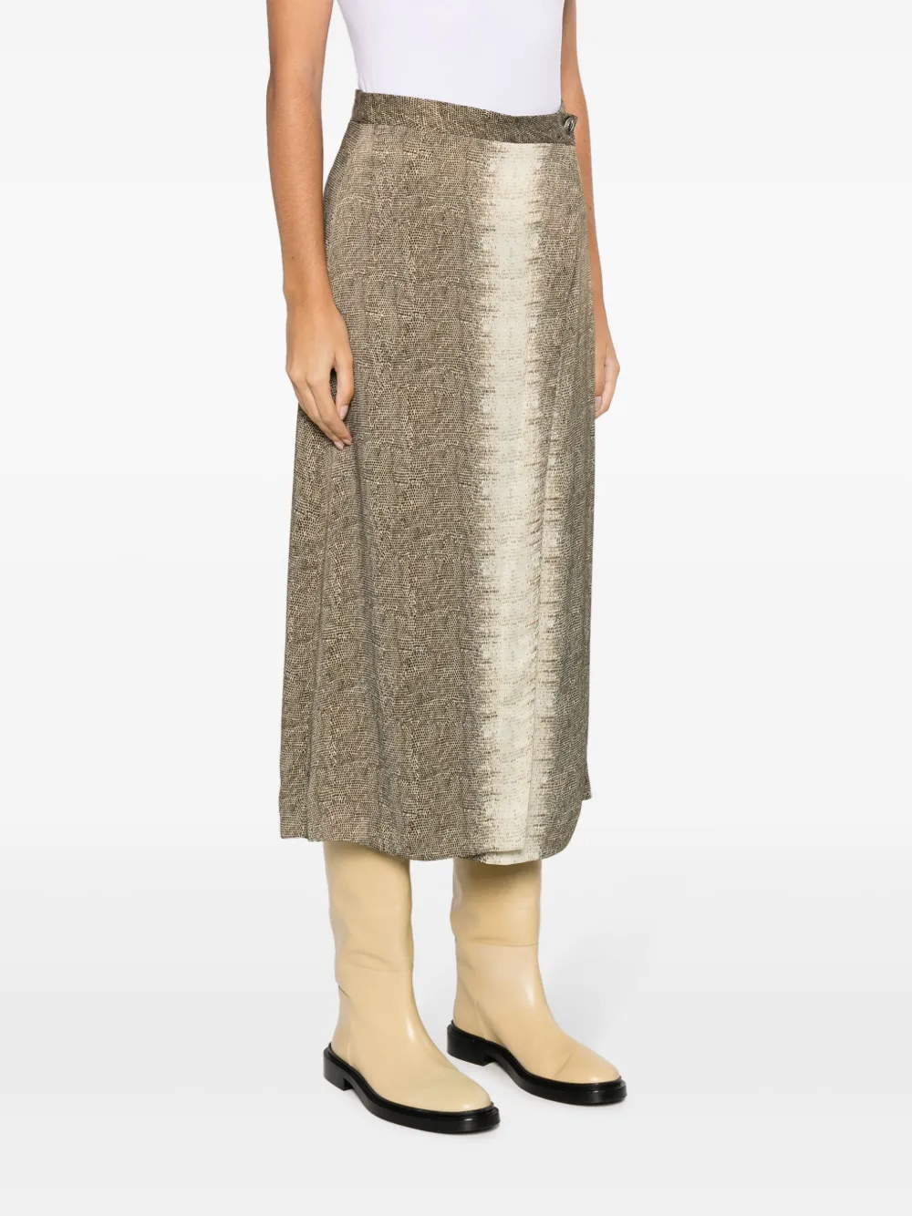 TWINSET Metallic rok Groen