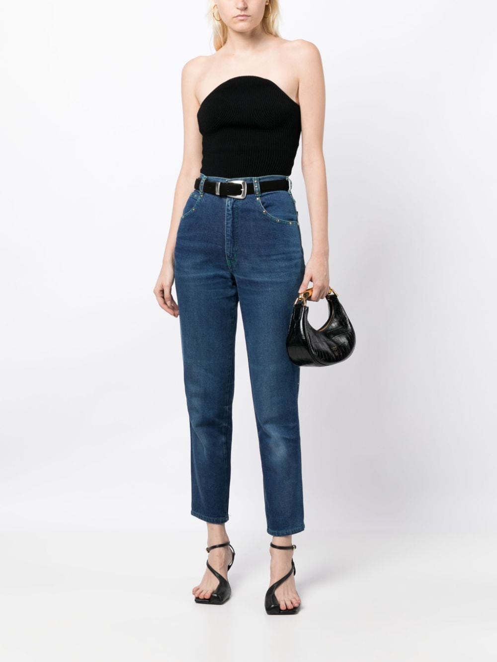 Saint Laurent Pre-Owned 1990-2000s straight jeans - Blauw