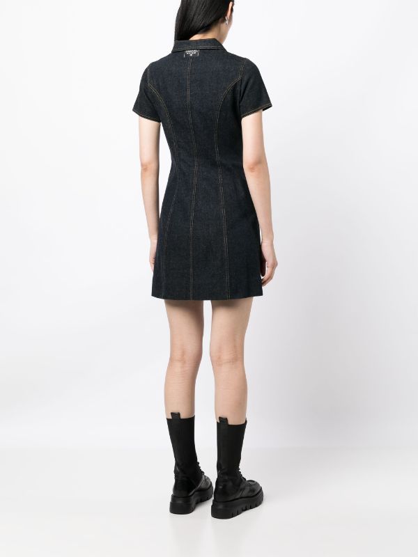 CHANEL Pre-Owned 1990s button-up Denim Minidress - Farfetch