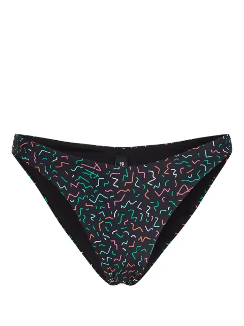 Karl Lagerfeld bikini bottom con estampado geométrico