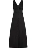 Karl Lagerfeld button-down cotton maxi dress - Black