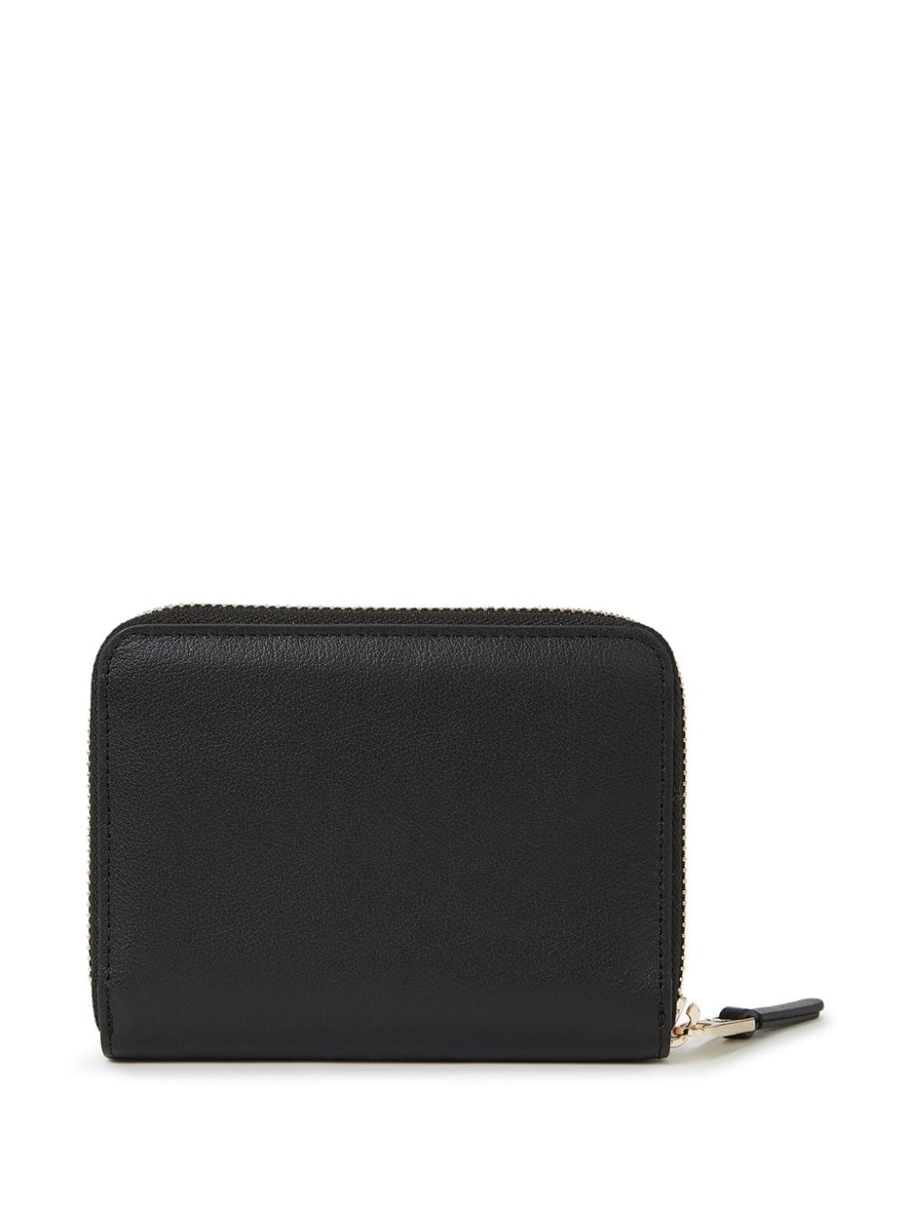 Shop Karl Lagerfeld Signature Zip-around Wallet In Black
