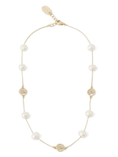 Karl Lagerfeld collar K/Autograph Pearls con dije