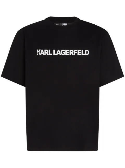 Karl Lagerfeld logo-print organic-cotton T-shirt