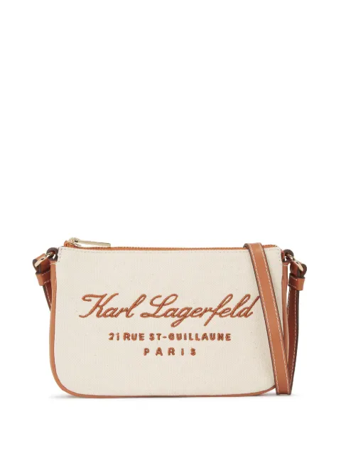 Karl Lagerfeld Hotel Karl canvas clutch bag WOMEN