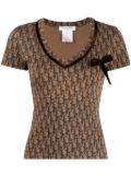 Christian Dior Pre-Owned 2005 Trotter cotton top - Brown