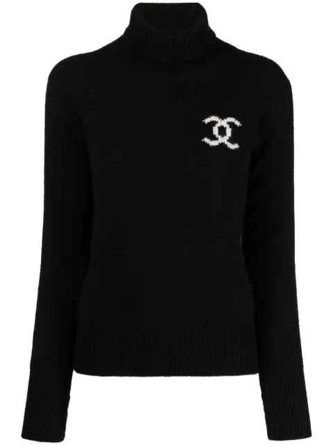 CHANEL Pre-Owned 1996 pre-owned CC cashmere jumper