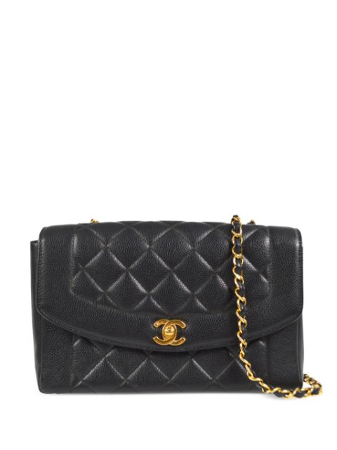 HOT SALE CHANEL 1998 medium Diana shoulder bag Women