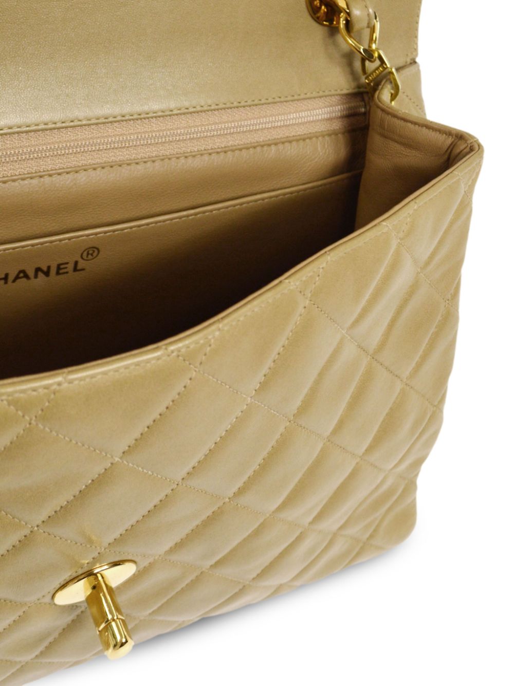 Chanel Pre-owned 1995 Jumbo Classic Flap Shoulder Bag - Neutrals