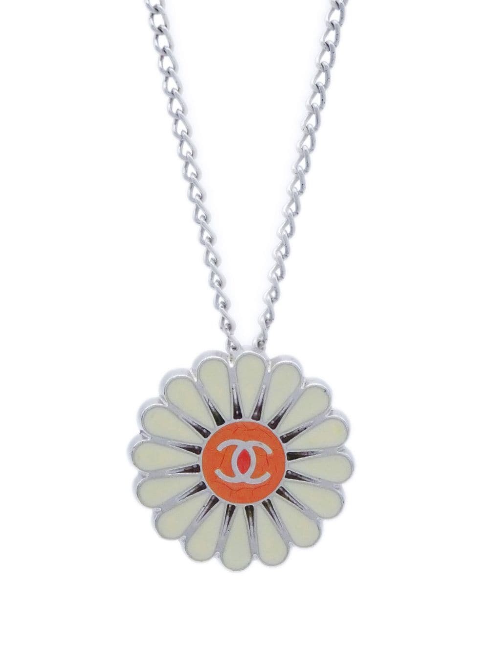 CHANEL Pre-Owned 1993 CC Heart Pendant Necklace - Farfetch