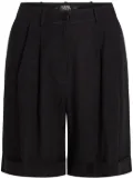 Karl Lagerfeld tailored linen-blend shorts - Black