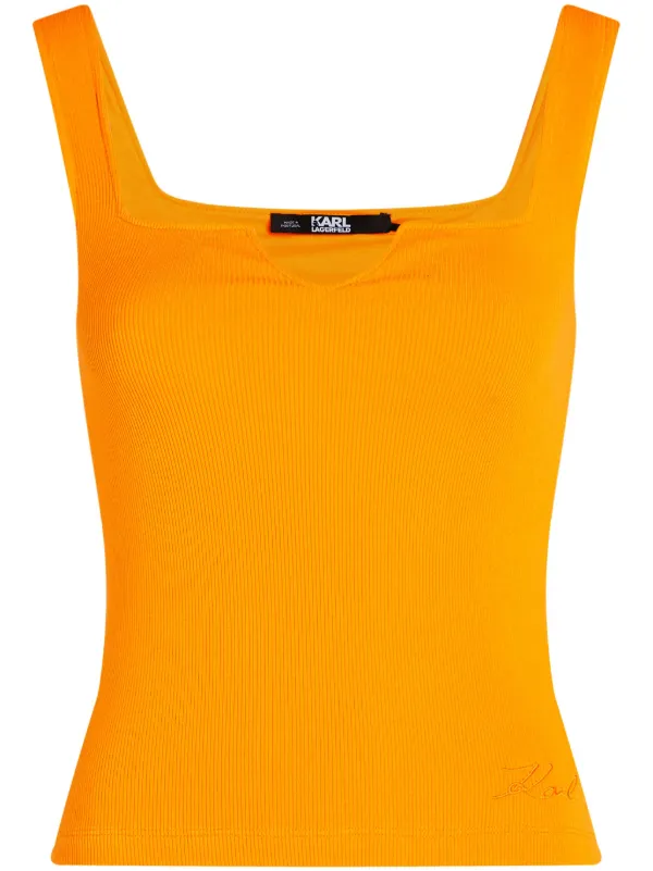 Karl Lagerfeld ファインリブ タンクトップ - Farfetch 