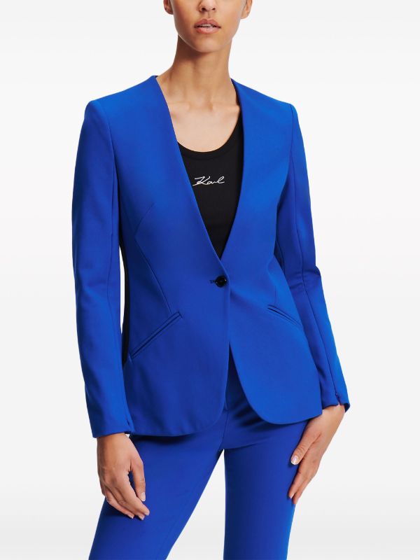 Royal Blue Formal Pantsuit Women, Three Piece Pantsuit, Single