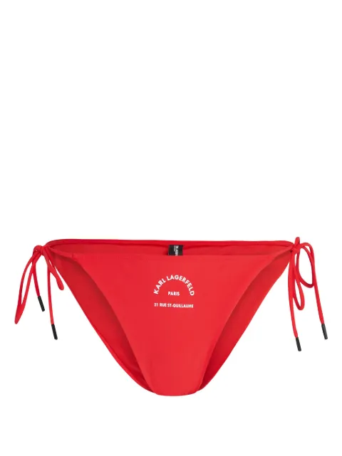 Karl Lagerfeld bikini bottom con logo estampado