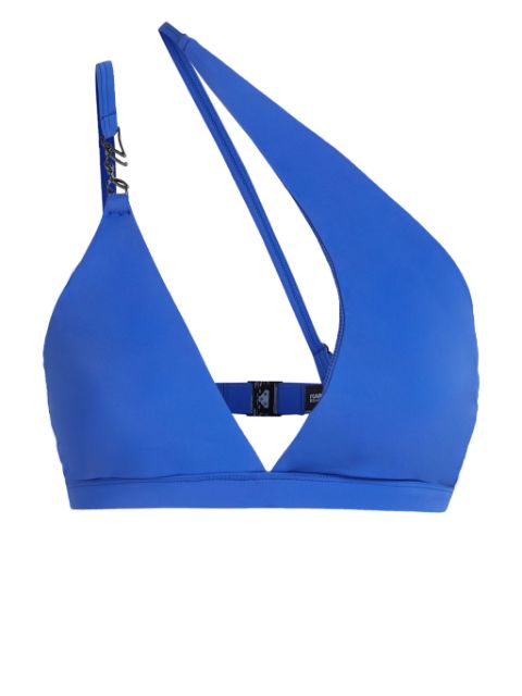 Karl Lagerfeld Signature asymmetric bikini top