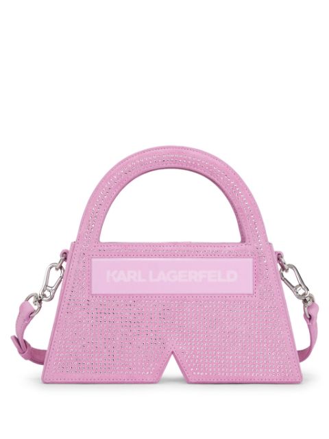 Karl Lagerfeld small Ikon K Crystal top-handle bag WOMEN