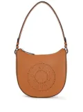 Karl Lagerfeld K/Circle perforated-logo shoulder bag - Brown