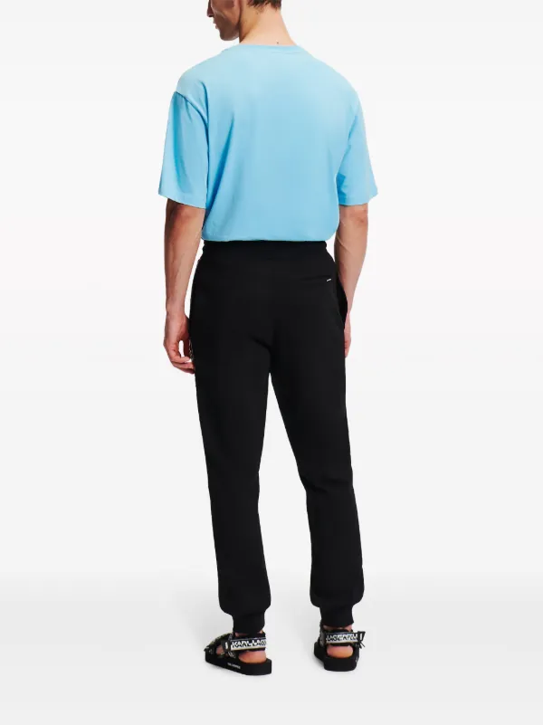Karl Lagerfeld logo-tape organic-cotton Track Pants - Farfetch