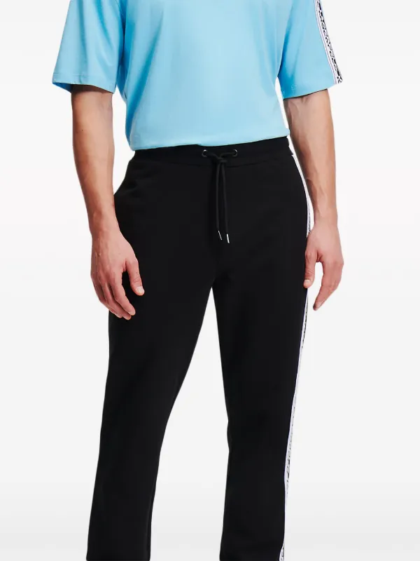 Karl Lagerfeld logo-tape organic-cotton Track Pants - Farfetch