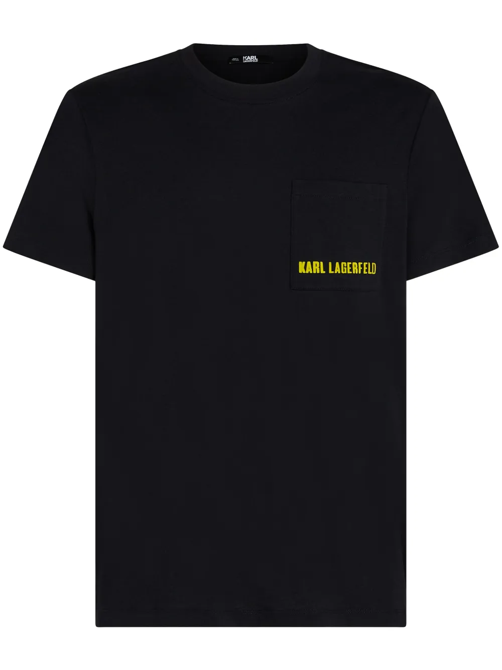 Karl Lagerfeld T-shirt met opgestikte zak en logo Zwart
