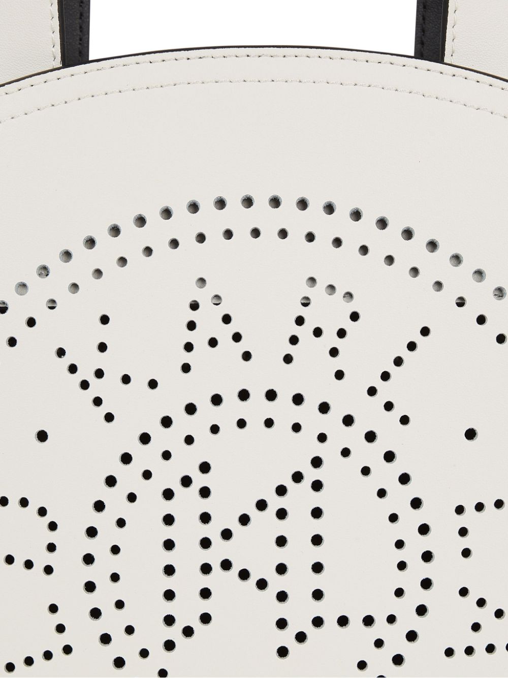 Shop Karl Lagerfeld K/circle Perforated-logo Tote Bag In Weiss
