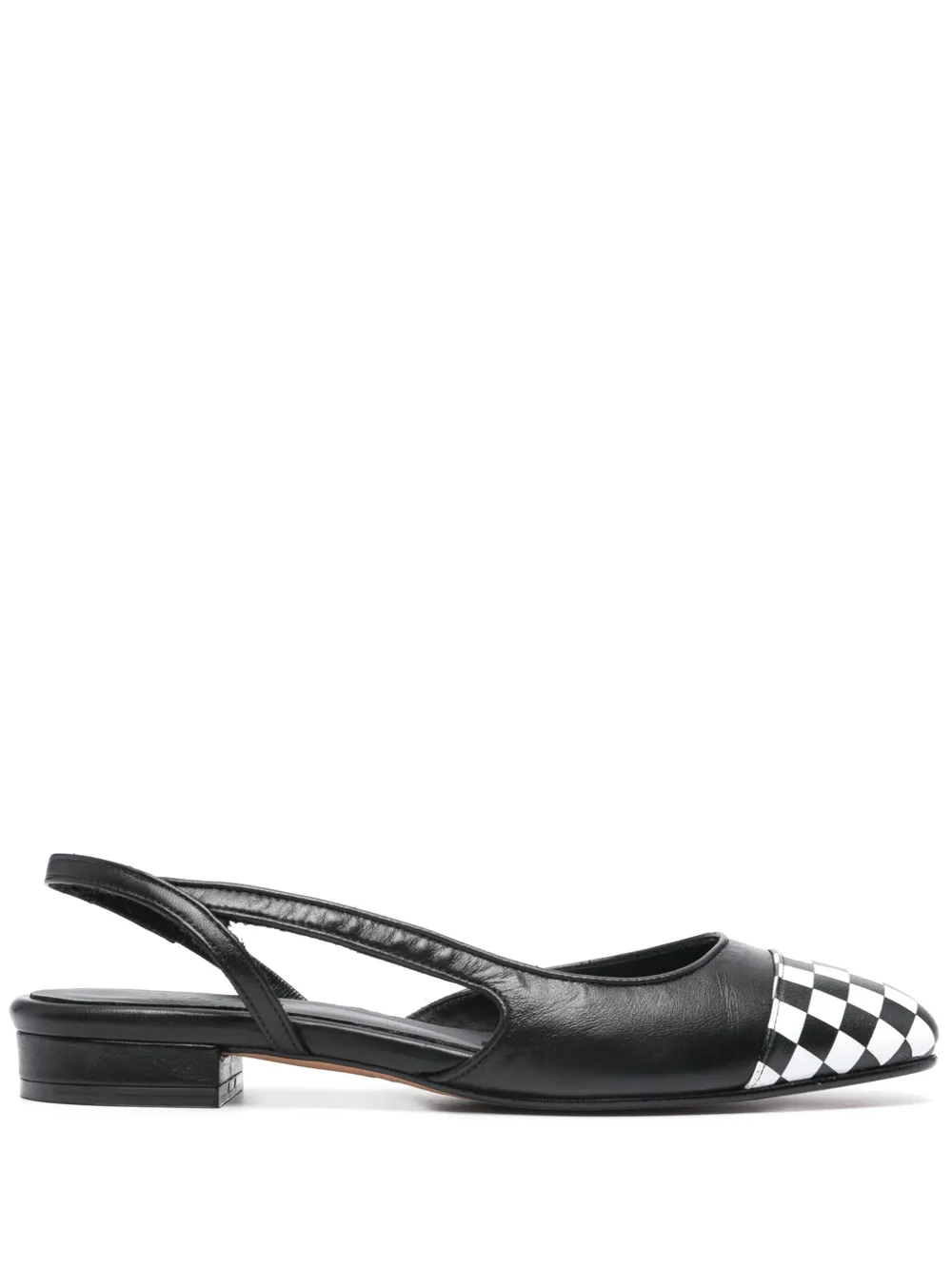 Paul Warmer Toral X Pw 'The Watcher' leather ballerina shoes Black