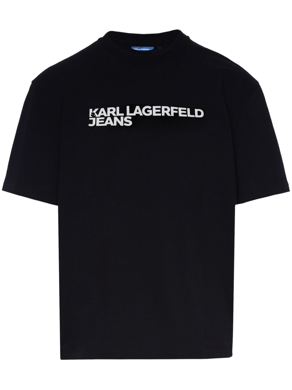 Karl Lagerfeld Jeans logo-print organic-cotton T-shirt - Black