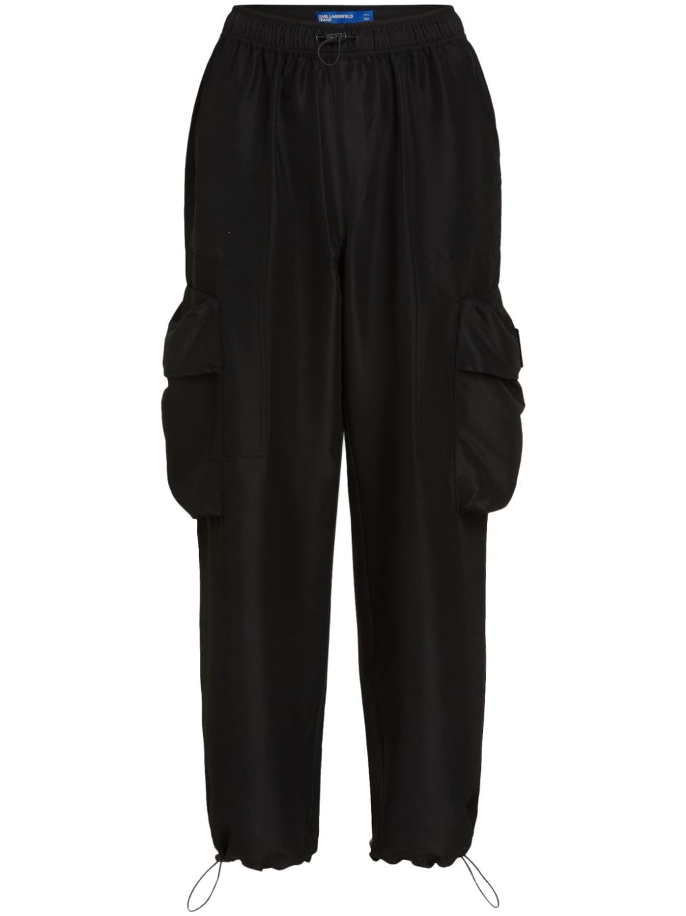 Karl Lagerfeld Jeans straight-leg cargo trousers – Black