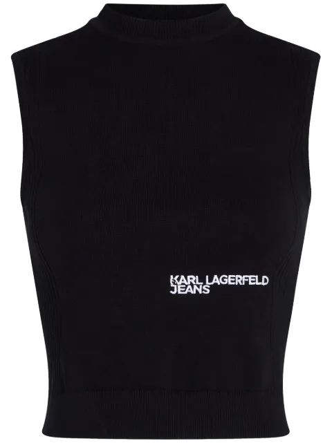 Karl Lagerfeld Jeans open-back knitted top