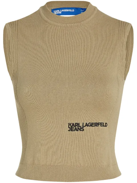Karl Lagerfeld Jeans open-back knitted top