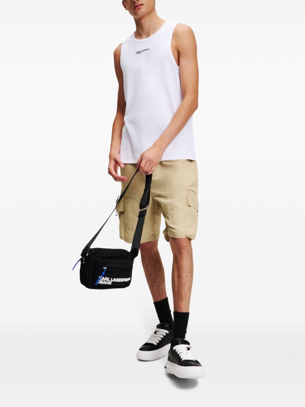 Shop Karl Lagerfeld Jeans Klj Tank Top In Weiss