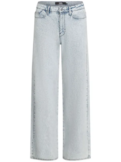 Karl Lagerfeld Jeans mid-rise wide-leg jeans