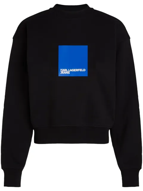 Karl Lagerfeld Jeans sudadera con logo estampado