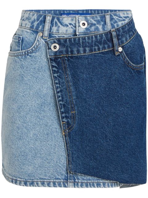 Karl Lagerfeld Jeans double-layer miniskirt