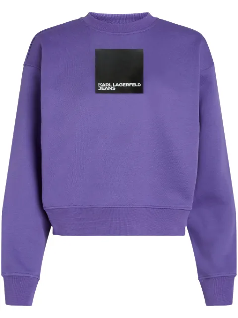 Karl Lagerfeld Jeans sudadera con logo estampado