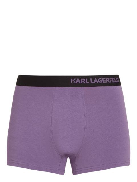 Karl Lagerfeld logo-waistband boxers (pack of three)