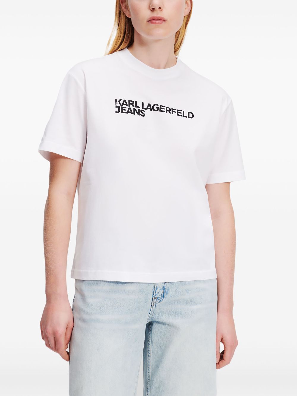 Karl Lagerfeld Jeans KLJ Logo T-shirt - White