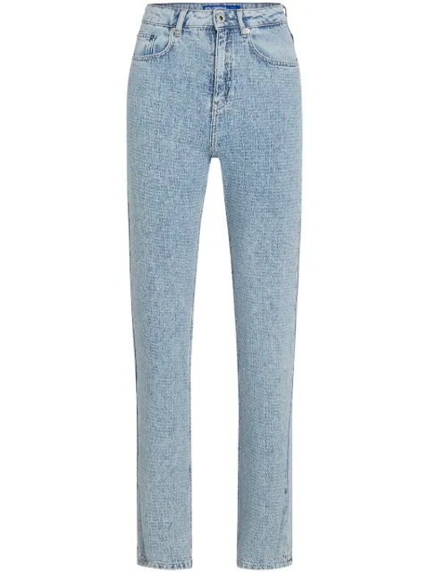 Karl Lagerfeld Jeans high-rise bouclé jeans