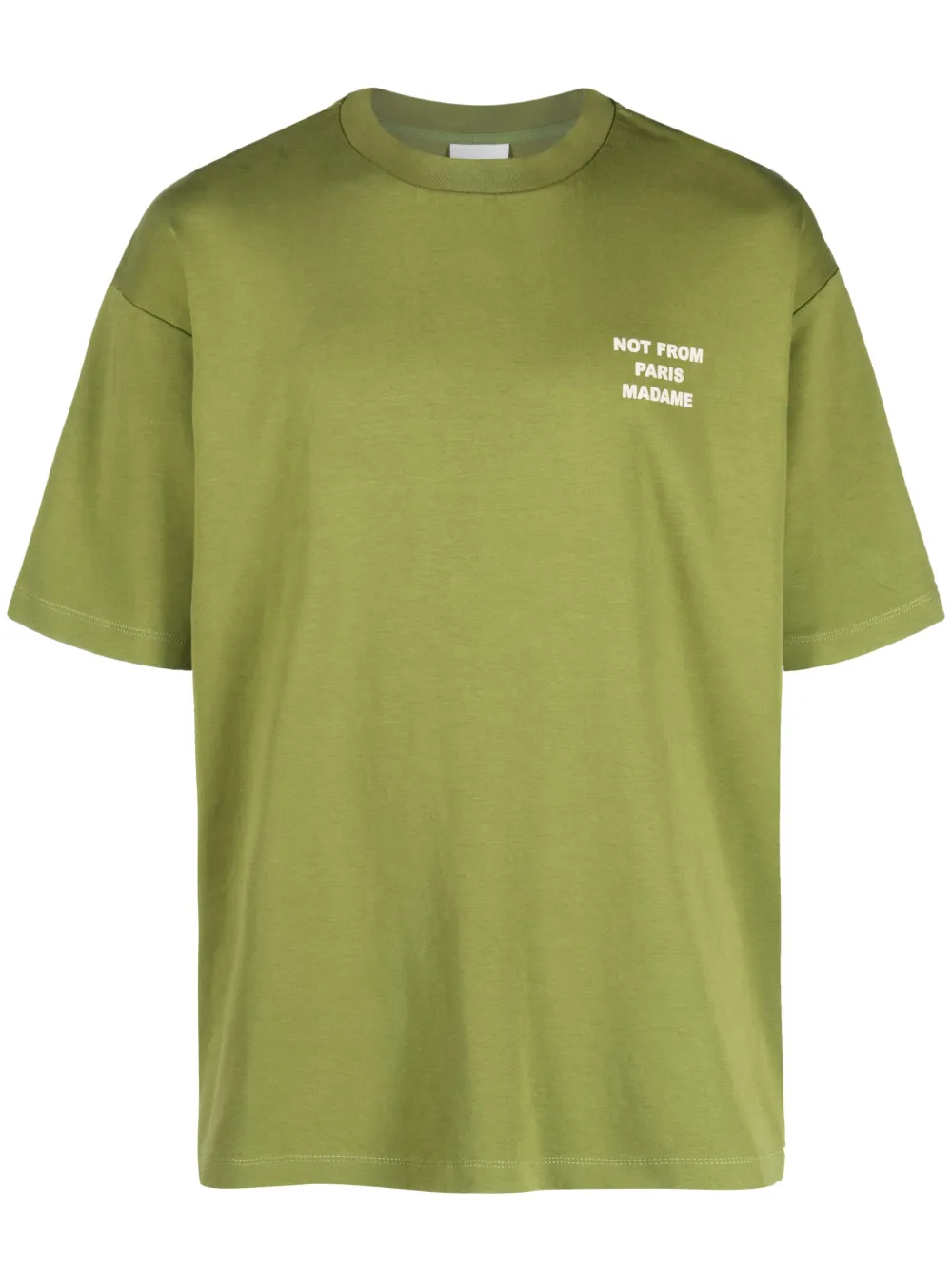 Drôle De Monsieur slogan-print cotton T-shirt