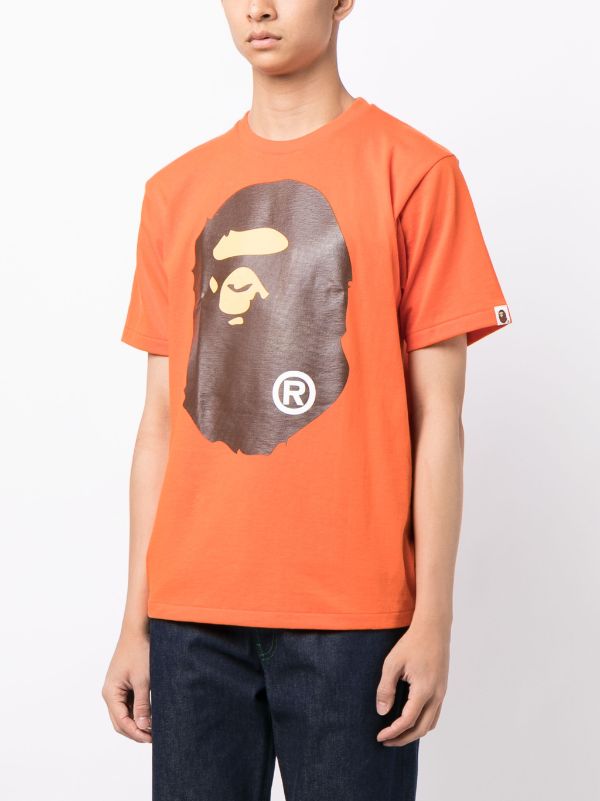 Bape shop orange shirt