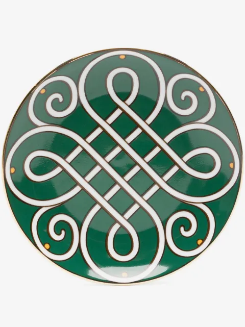 La DoubleJ graphic-print porcelain plate