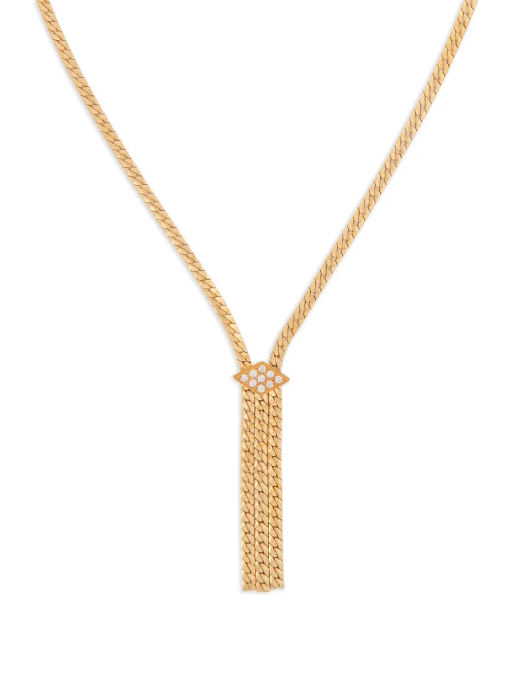 Pre-owned Susan Caplan Vintage 1980 Rediscovered Chain Necklace In Gold