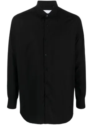 Our Legacy Long-sleeve Silk Shirt - Black