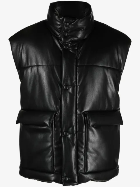 Nanushka Jovan faux-leather quilted gilet