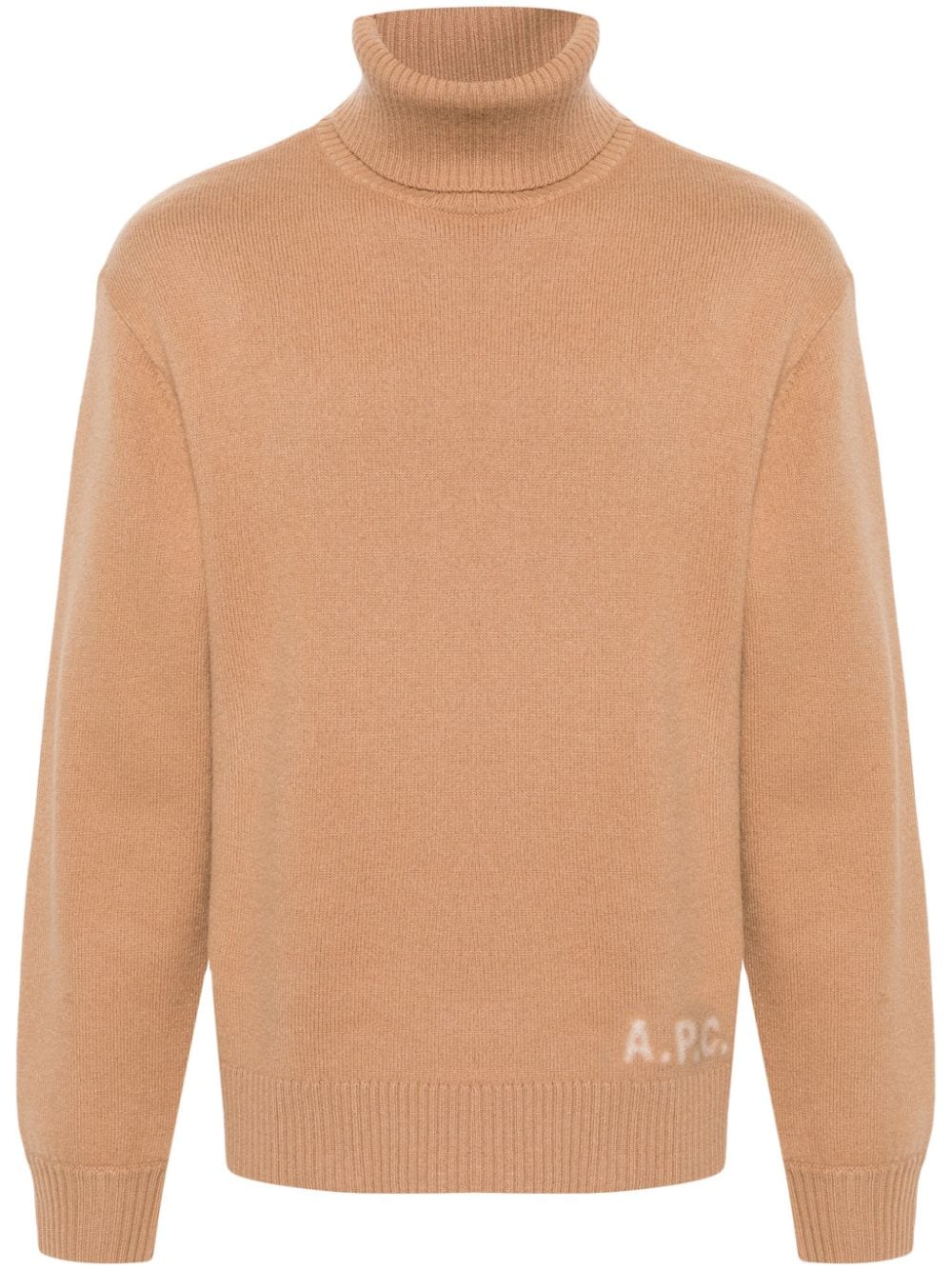 Apc Walter Knitted Jumper In Brown