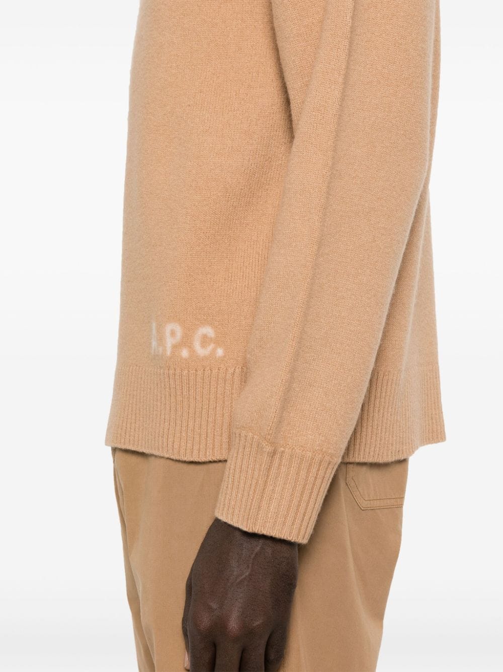 Shop Apc Walter Knitted Jumper In Brown