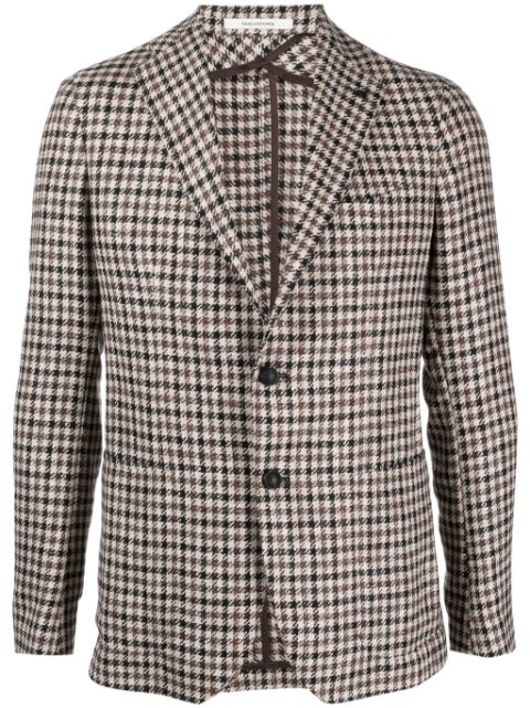 Tagliatore houndstooth single-breasted blazer Men