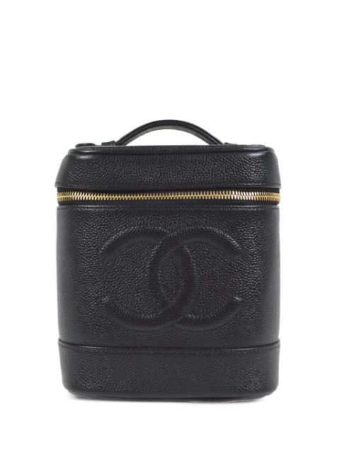 HOT SALE CHANEL 2002 CC Vanity Case tote Women