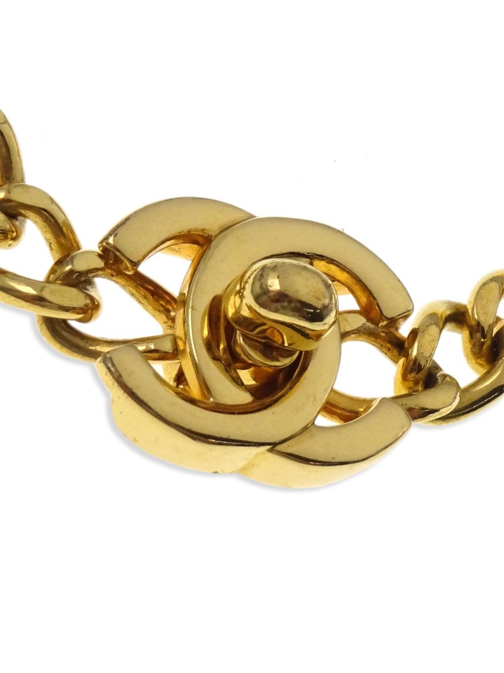 CHANEL Pre-Owned 1996 armband met CC-draaislot - Goud